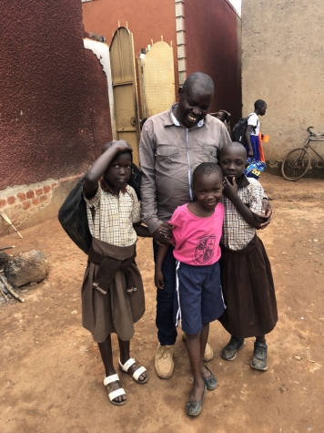 Francis loves the children and they love him