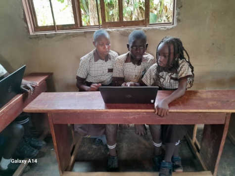 Computer training at the school Sponsorship